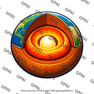 Earth cutaway layers