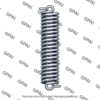 Vertical spring unstretched