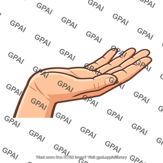 Outstretched hand