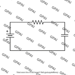 Rc circuit with battery