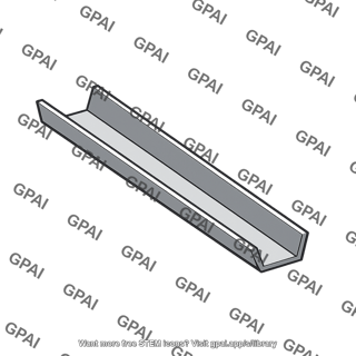 Inclined right angled trough