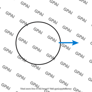 Linear velocity vector tangent