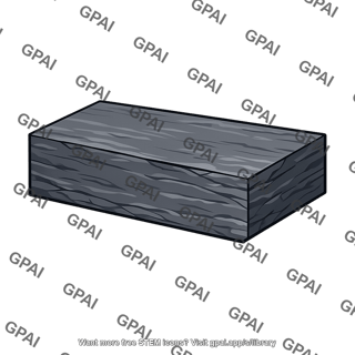 Rectangular slab of slate