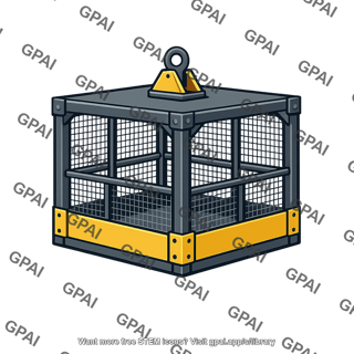 Mine elevator cage