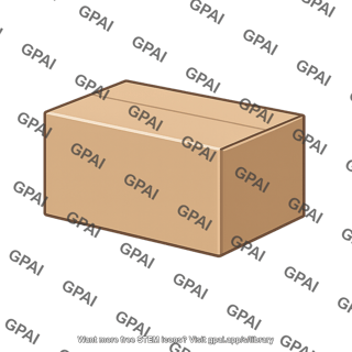 Closed cardboard box