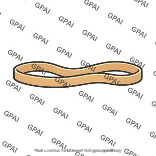 Rubber band unstretched