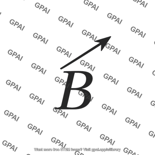 Magnetic field vector symbol