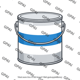 House paint can