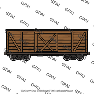 Wooden boxcar
