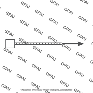 Tension force arrow