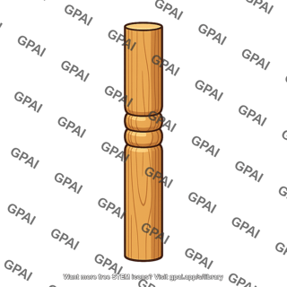 Wooden table leg