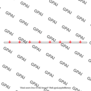 Thin plastic rod uniformly positive