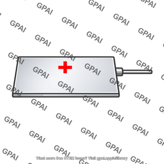 Capacitor plate positive with lead