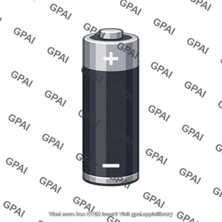 Real battery 3d