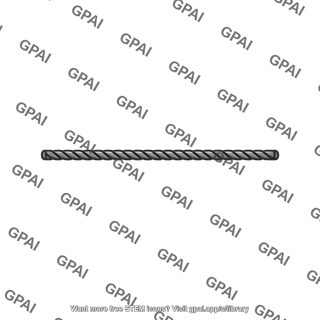 Twisted metallic rod