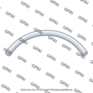Plastic rod curved