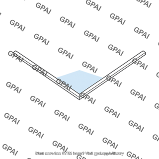 Angular region between mirrors