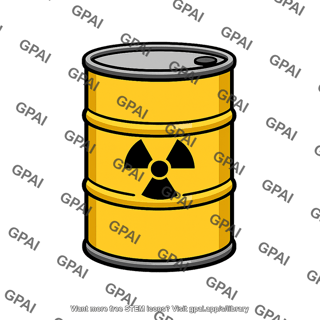 Radioactive waste barrel