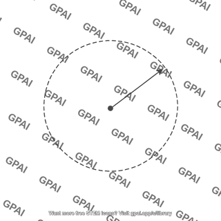 Circle with radius vector