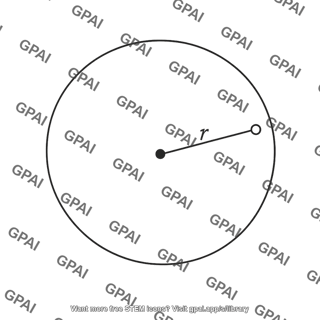 Capacitor plate radius marker r