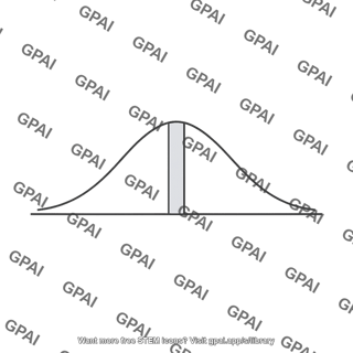 Area strip under distribution curve