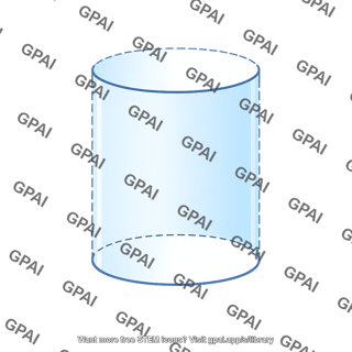 Cylindrical gaussian surface open