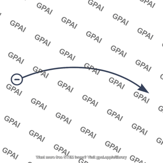 Electron trajectory curved