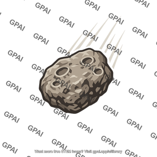 Asteroid falling