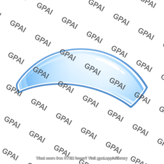 Convex lens surface