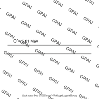 Disintegration energy q prime 6 81 mev