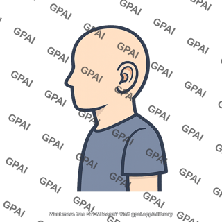 Bald person profile