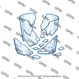 Drinking glass shattered