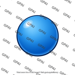 Gas molecule spherical