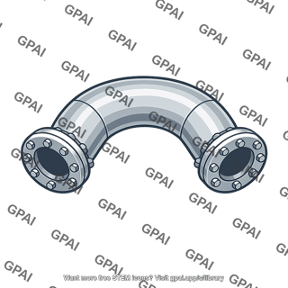 Flanged pipe bend