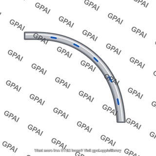 Quarter circle rod negative
