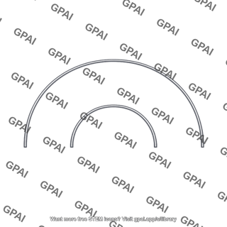Smaller concentric semicircle