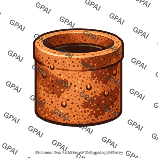 Porous ceramic container wet