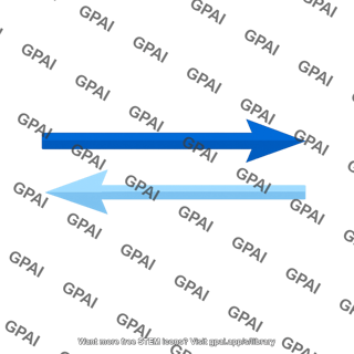 Opposing electric field arrow