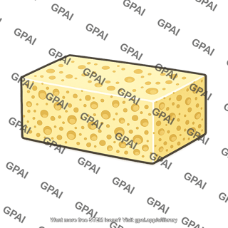Swiss cheese block