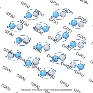 Diatomic gas rotating