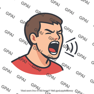 Person yelling