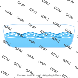 Wave in bathtub water