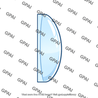 Plane convex lens