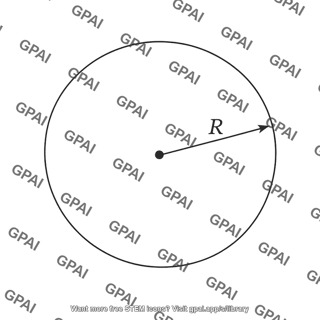 Capacitor plate radius marker r capital