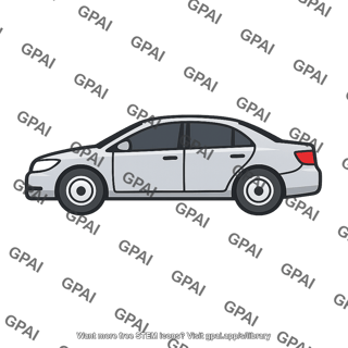 Silver sedan