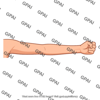 Arm fully extended
