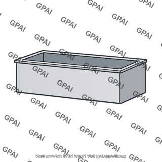 Rectangular metal tank