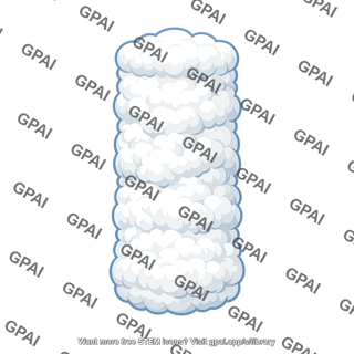 Cylindrical cumulus cloud