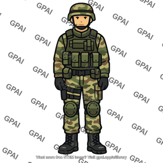 Soldier standing