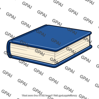 Blue hardcover book